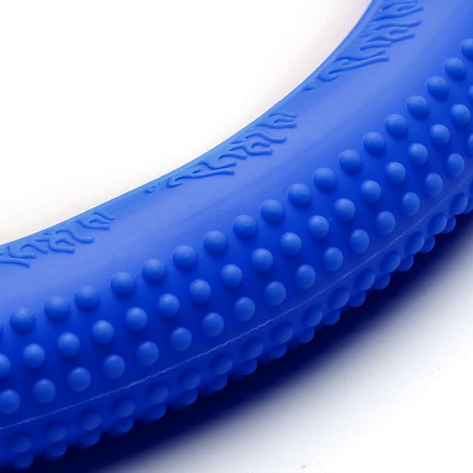 Bittwee Steering Wheel Cover, Car Silicone Steering Wheel Protector, Anti-Slip Soft Odorless Wheel Covers, Universal 14-15 Inch Steering Wheel, Automotive Interior Accessories (Dark Blue)