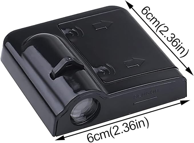 Custom Car LED Door Light Logo Projector Automobile Brand Logo Car Door Lights LED Ghost Shadow Light Projector for car Brand Series Compatible (Black, 2)