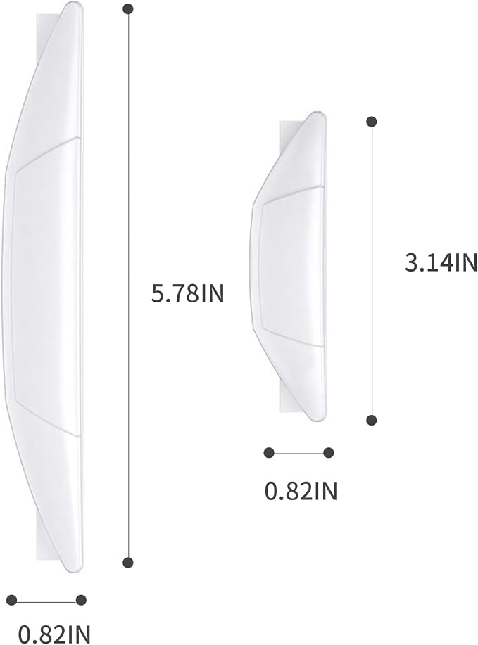 Auto Door Side Edge Protection Guard,4 Pcs Car Door Anti-Collision Strip, Self-Adhesive Anti-Scratch Collision Protector Trim Sticker for Most Car Truck (White)