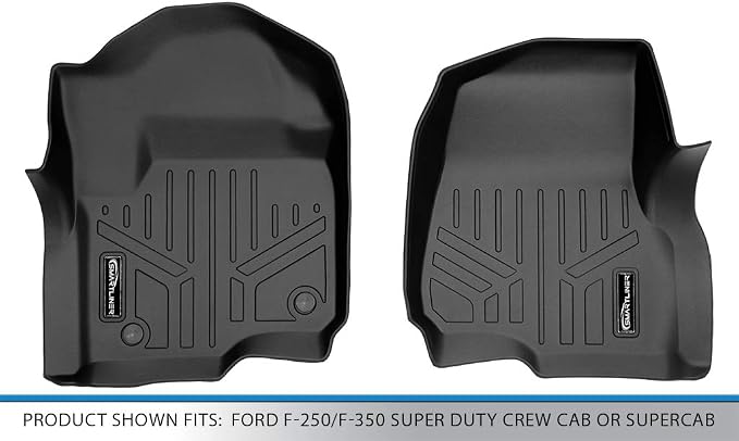 MAXLINER Custom Fit Floor Mats 1st Row Liner Set Compatible with 2017-2025 Ford F-250