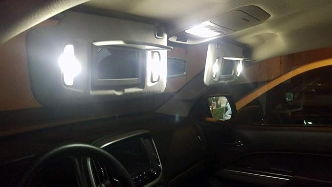 LED Interior Light Kit Accessories for Chevy Colorado GMC Canyon 2015-2023 2024 2025 6000k White Map Dome Visor Cargo License Plate Bulbs (13 Pieces)