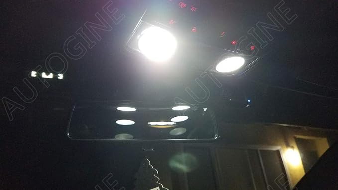 AUTOGINE 8 Piece White LED Interior Light Kit for Toyota RAV4 2006 2007 2008 2009 2010 2011 2012 Super Bright 6000K Interior LED Lights Bulb Package + Install Tool