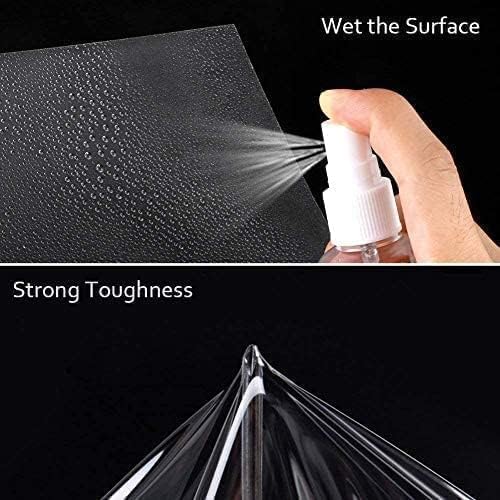 Lypumso Clear Vinyl Wrap, Transparent Protective Self Adhesive Car Wrap Film Vinyl Without Bubble Gloss Paint for DIY Car Moto Interior Exterior (Clear, 1ft x 10ft)