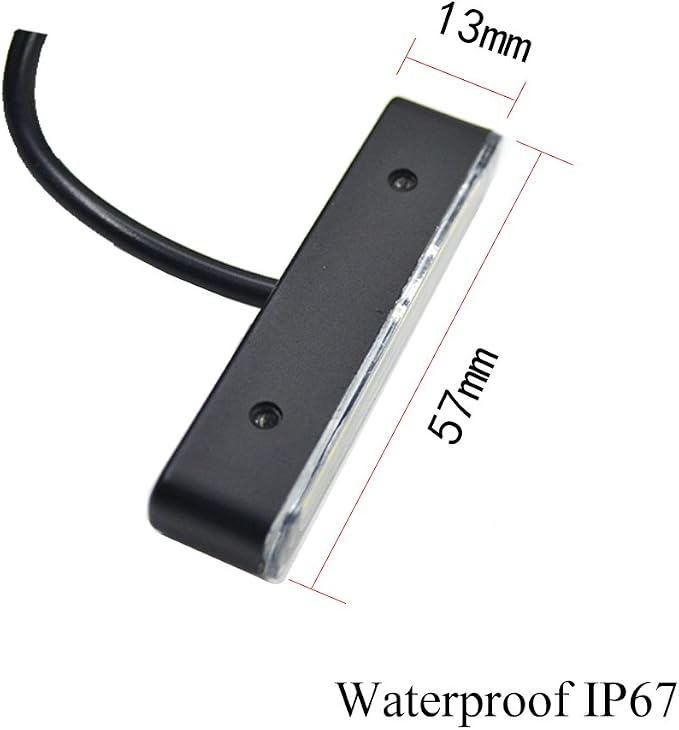 1x Waterproof Plate light with 6 White LED For License Plate Light,Backup Light,tail light or Brake Light for Motorcycle Bike ATV Car RV SUV