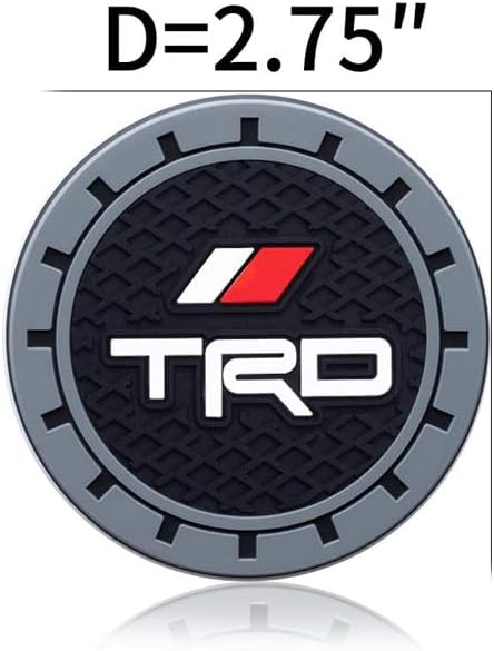 Cup Holder Insert Coaster Fit TRD Racing Development Sequoia Tundra Tacoma 4Runner PRO,Anti Slip Car Cup Coaster Interior Accessories