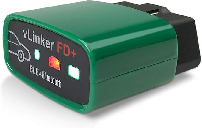 Vgate vLinker FD+ OBD2 Bluetooth Adapter – Diagnostic Code Reader for iOS, Android & Windows (Supports MS-CAN, ELM327)
