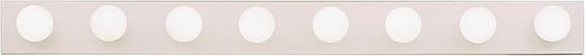 Kichler 8-Light Linear Bathroom Vanity Light Fixture, 48" Chrome Bath Bar for Mirror Lighting with 60W Medium Base Bulbs, Modern Transitional Style (48" W x 4.25" H x 2" D), 626CH