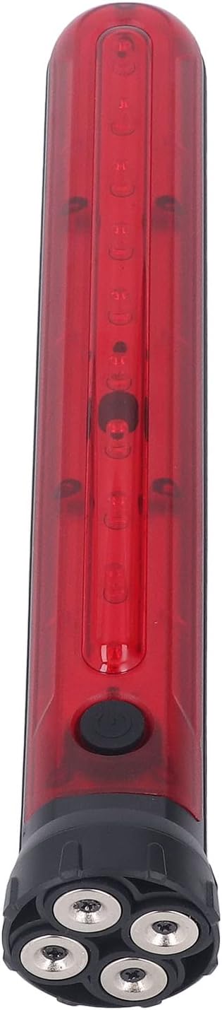 LED Road Safety with Turn Arrow, Red Arrow LED Warning Light with Detachable Magnetic Base, Flares Emergency Road Baton Roadside Emergency Car Kit for Road Warning