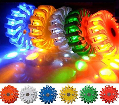 RPF16LM6 CASE OF 6 BLUE RECHARGEABLE 9-FUNCTIONS PORTABLE 16 LED POWER FLARE POWER-MARKERS ROADSIDE EMERGENCY MAGNETIC