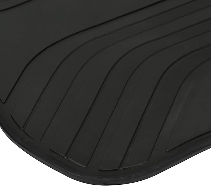 Car Floor Mats Custom Fit for BMW X6 (G06) 2020-2025 2026 Black White Rubber Auto Liner Mats All Weather Protection Heavy Duty Odorless