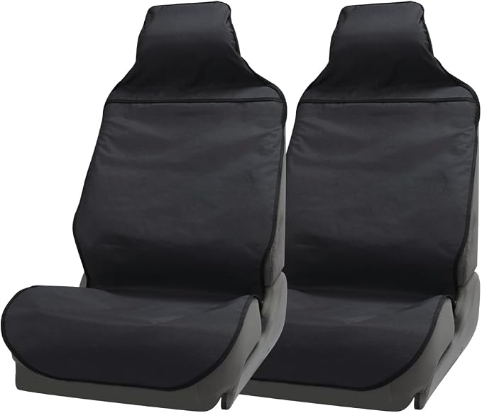 Waterproof Car Seat Cover Automotive Seat Covers for Cars Trucks and SUVs Car Seat Cover Protector Front Seats Black-2