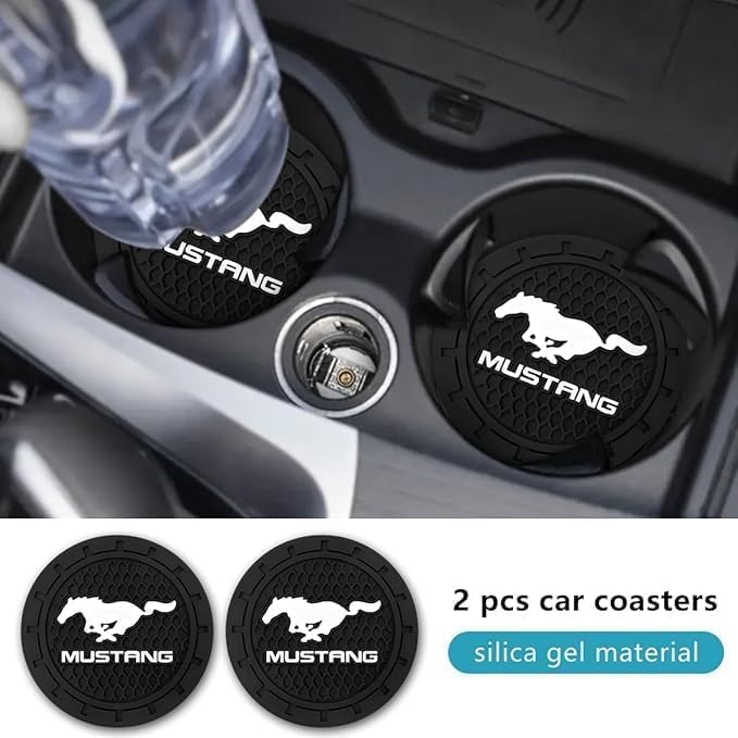Car Cup Holder Coaster for Toyota Corolla RAV4 Highlander, 2 Pieces | Silicone, 2.75 Inch, Car Interior Accessories