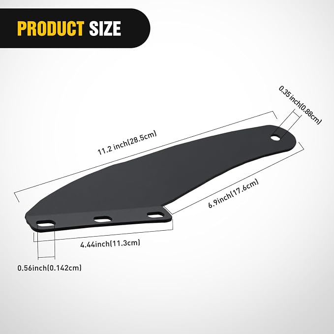 Nilight 50 inch Curved LED Light Bar Bracket Mounting Upper Windshield Roof Cab Brackets Compatible with Ford Ranger 1993-2011 Pickup 4-Door or 2-Door