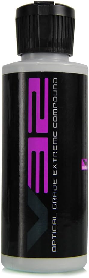 Chemical Guys, V32 Optical Grade Extreme Cutting Compound, Heavy Cut, 4 oz | Aggressive compound levels deep scratches, swirls and sanding marks, then refines for a high-gloss correction