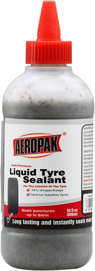 Tire Sealant, Premium Liguid Tyre Sealant, Emergency Flat Tire Repair for Car, Motorcycle, Bike, Jeep, Off-Road, Truck, Tractor 10.58oz | Premium liquid tyre sealant for car, motorcycle, bike, jeep, off-road, truck, tractor