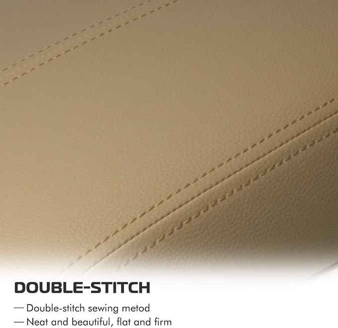 A ABIGAIL Center Console Armrest Cover Repacement Compatible with 2008 2009 2010 2011 2012 Honda Accord Auto Leather Suture Console Lid Cover Replacement (Beige)