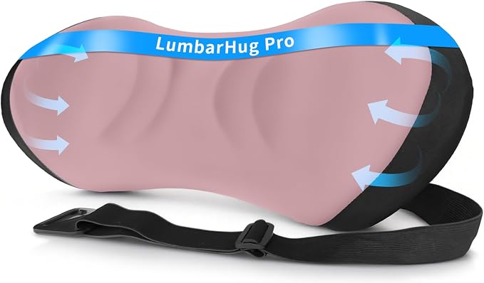 Lumbar Support Pillow for Office Chair - Lumbar Pillow for Car, Memory Foam Ergonomic Lumbar Support Pillow for Car Back Support for Office Chair Back Support Cushion