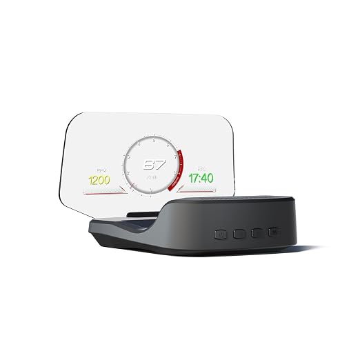 Liiiyuan Head Up Display for C2, Obd2 Display with RPM/Fuel Consumption/Water Temperature/Over-Speed Alarm, GPS Speedometer for Car, Suitable for All Cars