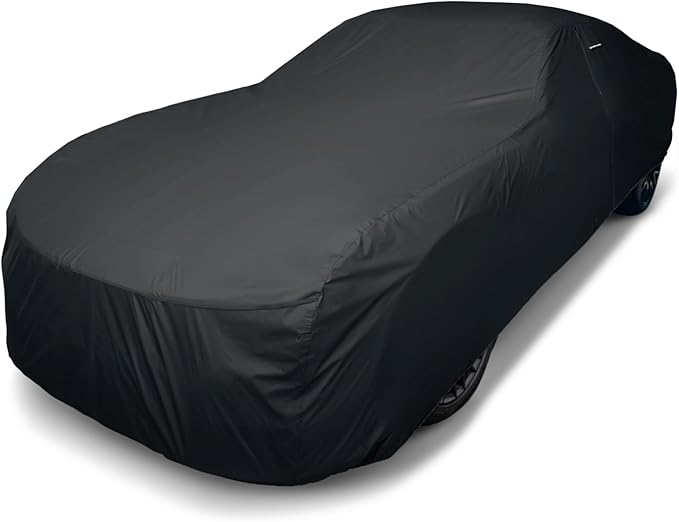iCarCover 30-Layer Premium Car Cover Waterproof All Weather Rain Snow UV Sun Protection, Pontia c Trans AM, Plymouth Barracuda, Chevy Camaro, Javelin, Size C32 (See Size Chart), Sedan/Coupe - Black