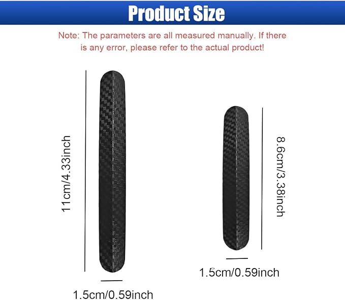 4PCS Car Door Edge Guard, Anti-Collision Automotive Rearview Mirror Protector Trim Strip, Universal Anti-Scratch Vehicle Body Bumper Protective Accessory for SUV, Truck(Hard)