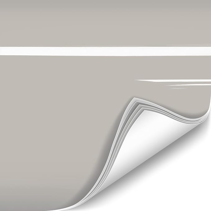 ColorFusion PPF by VViViD, Gloss Chalk Grey Dry Apply PPF Vinyl Car Wrap Roll 6ft x 5ft