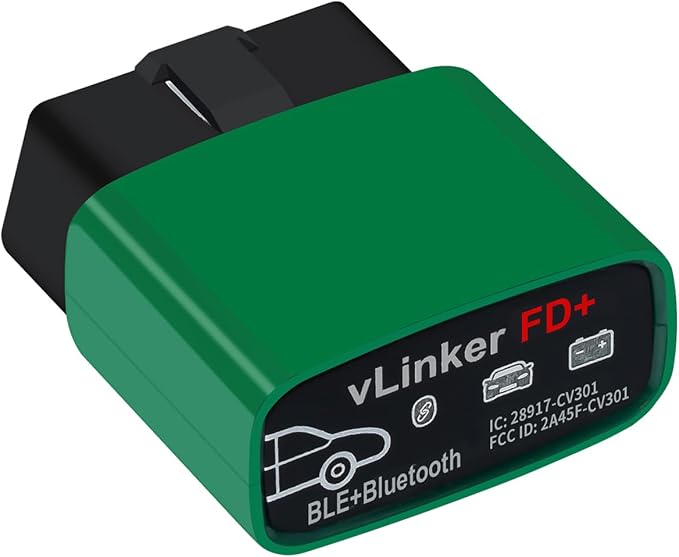 VGATE vLinker FD+ OBDII Scanner OBD2 Bluetooth Automotive Scanner Diagnostic Tool for iOS, Android & Windows, Code Reader and Reset for Car Truck Check Engine Code Read and Clear & Scan Tools