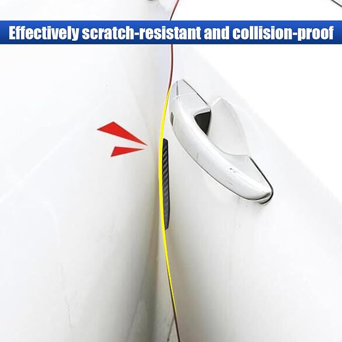 4PCS Car Door Edge Guard, Anti-Collision Automotive Rearview Mirror Protector Trim Strip, Universal Anti-Scratch Vehicle Body Bumper Protective Accessory for SUV, Truck(Soft)