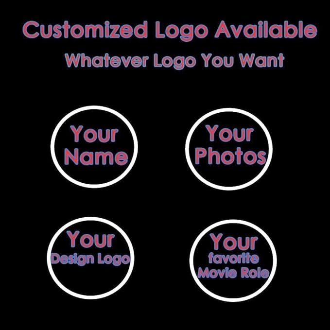 Custom Car LED Door Light Logo Projector Automobile Brand Logo Car Door Lights LED Ghost Shadow Light Projector for car Brand Series Compatible (Carbon Fibre, 2)