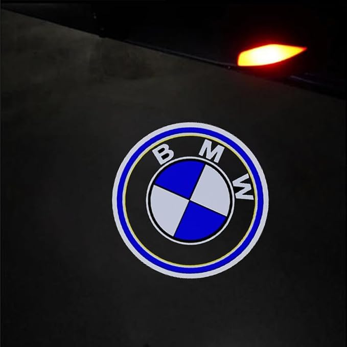 NZY Never Fade HD Door Light Logo Projector Compatible with 1/2/3/4/5/6/7/M/X/Z/GT Series Accessories, 2Pcs 3D LED Ghost Shadow Laser Car Courtesy Step Light Puddle Lamps