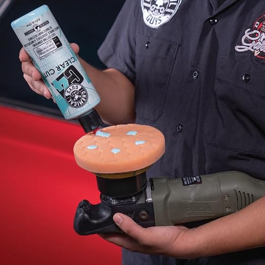 Chemical Guys, C4 Clear Cut Correction Compound for Paint Defects, 16 oz | Pro compound cuts swirls, holograms and scratches from clear coat, leaving a smooth, glossy, correction-ready finish