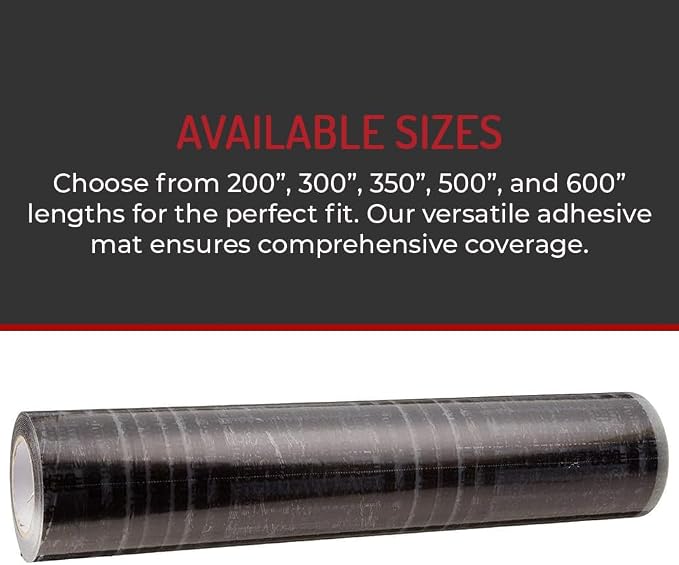 Hi-Tech Auto Adhesive Plastic Floor Mat, 4 mil | Perforated Every 24" | 100 Mats Per Roll | (21" Wide, 200' Long)