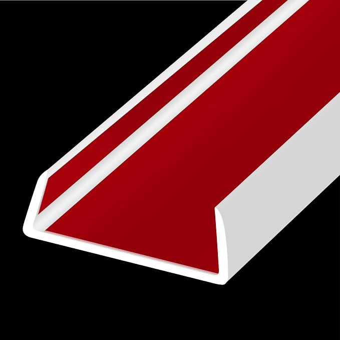 Rubber Edge Trim, Flexible Self-Adhesive U Shaped Peel and Stick Edge Banding, 2"(50.8mm) Big Size U Channel Edge Protector, Baby Proof Edge Guards for Woods, Plywood, Furniture, 20Ft, White