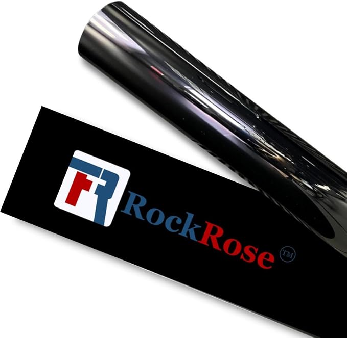 RockRose 15% Nano Ceramic Car Window Tint 40 in x 25FT 2PLY Privacy Film Heat Block, 99% UVR, and 85% IRR Block for Auto or Home Strong Adhesive, Easy Shrink, Plotter Friendly - Charcoal
