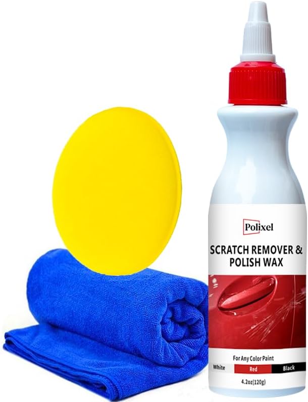 Car Scratch Remover for Vehicles - Rubbing Compound & Car Paint Scratch Repair, Scratch Removal Wax & Swirl Remover for Scuffs - Works on All Cars, Trucks, SUVs - 4.2OZ