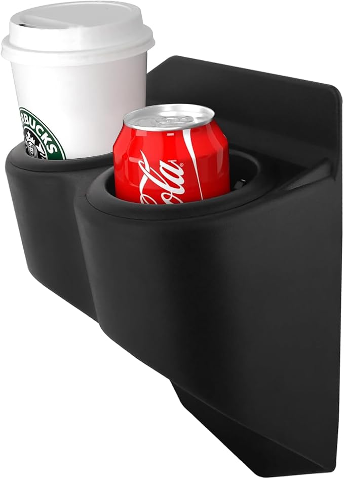 Car Cup Holder, Portable Dual Cup Holders, Multifunctional Cup Drink Holders, Fit for 1997-2013 Corvette C5 C6 (Black)