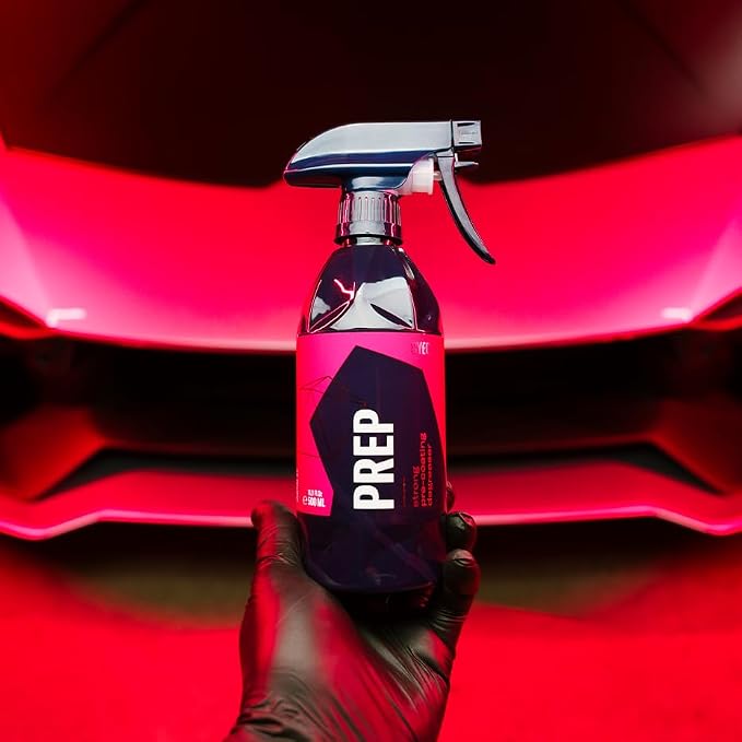 Gyeon Prep Paint Cleaner and Degreaser for Ceramic Coating Installs 500ml | Pre-coating surface cleaner strips oils and wax residue from paint so ceramic coatings bond correctly and last longer.
