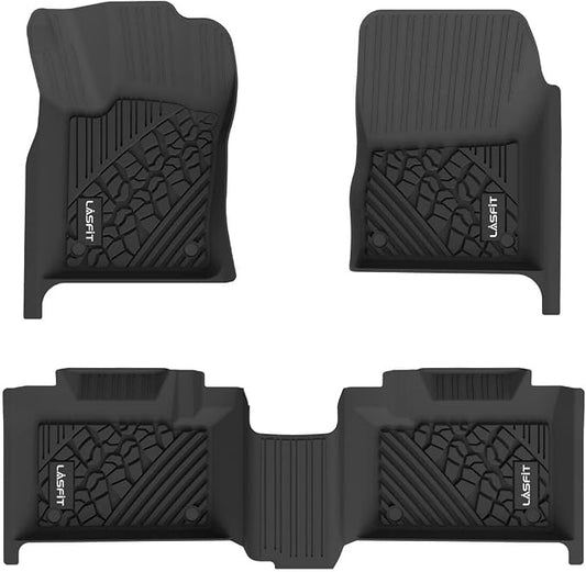 LASFIT Floor Mats for Jeep Grand Cherokee 2016-2021 5-Seat | for Dodge Durango 2016-2026 5-Seat, Not for 6-Seat, All Weather, TPE, Custom Fit, Trunk Liners, Car Floor Mats, Black