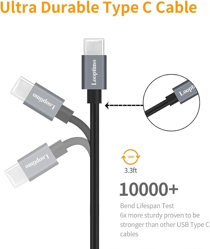 45W Fast USB C Car Charger for Google Pixel 10/10 Pro/10 Pro XL/9/9a/8/7, Galaxy S26+/S25 Ultra, Looptimo Android Phone Plug PD & QC3.0 Cigarette Lighter Adapter with Rapid Charging 3.3ft Type C Cable