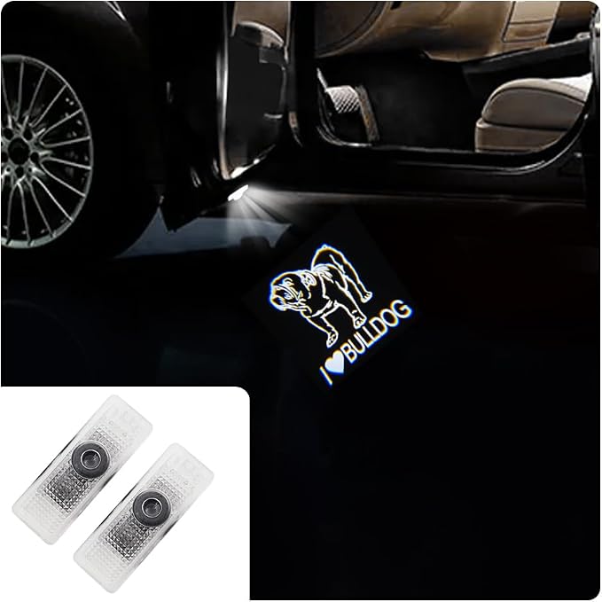 2 pcs LED Car Door Logo Lights Courtesy Projector Laser Puddle lamp Ghost Shadow Light Accessories Compatible with r55/r56/r57/r58/r59/r60/r51/f54/f56/f55/f60 (08)