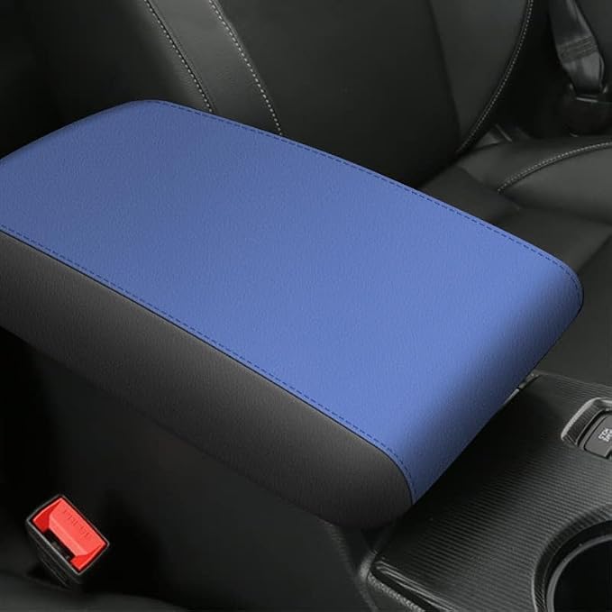 AOMSAZTO Console Covers for 2006-2011 Honda Civic Black with Blue Leather