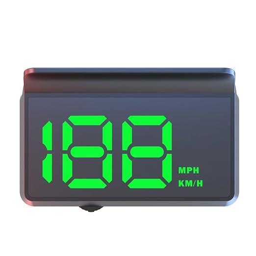 AZIJYV Heads up Display for Cars Digital Speedometer for Car,Speedometer with Overspeed Warning & Auto Brightness Adjustment,speedometer for car with Real-Time Speed Projection for All Vehicles