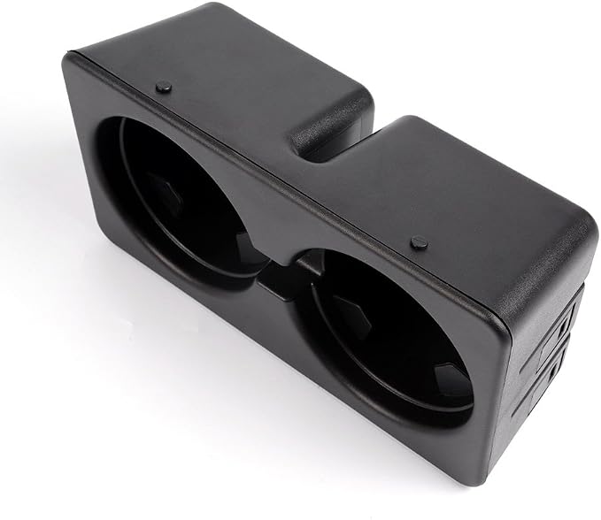 ALLGOOD Dual Cup Holder Insert, Compatible with Chevy Silverado/Avalanche/Suburban/Sierra/Yukon/Escalade 2007-2014, Black Drink Holder 1pc