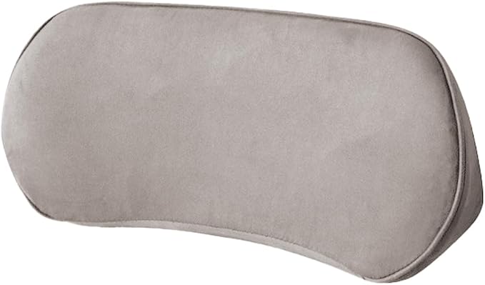Osilly Car Lumbar Support Pillow, Memory Foam Comfortable Vehicle Seat Lower Back Support Cushion, Back & Sciatica Pain Relief Automotive Driver Seat Pad, Universal for SUV RV Truck (Light Gray)