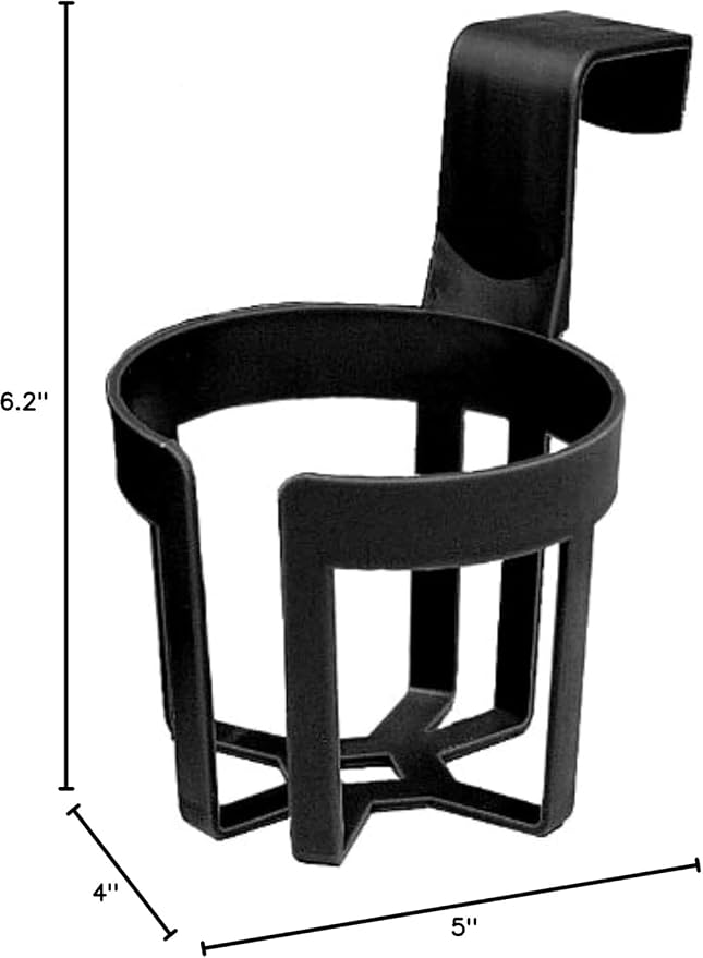 Custom Accessories 91100 Black Large Cup Holder - 44 oz.Capacity