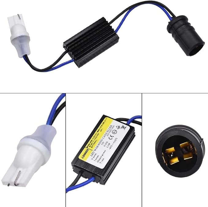 SOCAL-LED LIGHTING 2pcs T10 T15 W5W 168 194 921 2825 LED Load Resistor Signal Light Warning Canceller Adapter Error Free Decoder