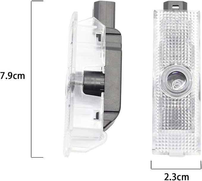 Car LED Logo Projector Puddle Door Lights for Dodge Challenger Accessories, No Fade 4K-HD Welcome Lights, 2 Pack