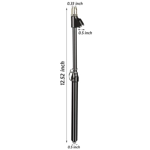 Heavy Duty Straight-on Dual Head Air Pressure Gauge, Extended Tube Construction for General Applications(10-150PSI)