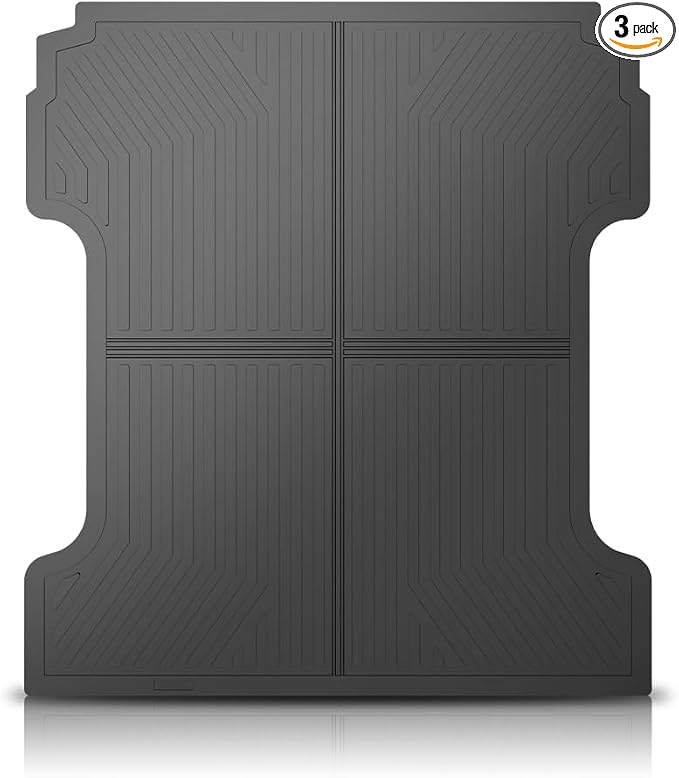 G-PLUS Truck Bed Mat Fit Chevy Silverado w/5'8" Bed | Fit GMC Sierra 1500 2014-2018,All Weather Protection,Non-Slip,Custom Fit Floor Cargo Liner,TPE Full Coverage