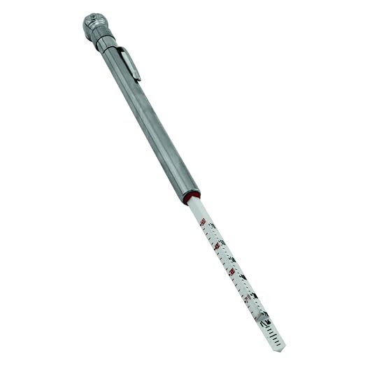 Milton S-921 Pencil Tire Pressure Gauge, Passenger Car, with Built-in Deflator Valve, Durable Plated Brass, Pressure Measured in PSI & kPa (Pack of 2)