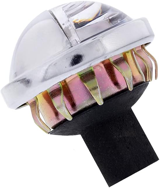 United Pacific 39995B 4 LED Rounded License Light, 1 ½” Diameter, Steel Housing, Easy Push-On Install, Bright White LED Light – 1 Unit